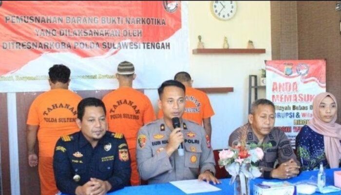 Polda Sulteng Musnahkan Sabu 3 Kg Hasil Tangkapan di Palu dan Tolitoli