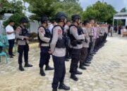 135 Personel Polres Lamtim Amankan Rapat Pleno Hasil Pemilu 2024 Tingkat KPU Kabupaten