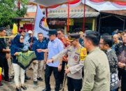 Kapolres Tulang Bawang Barat Hadiri Pelepasan Pendistribusian Logistik Pemilu Untuk Dapil 1.