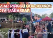 Pasar Pagi Dikawasan GOR Sudiang Kembali Tertata Tanpa Mengganggu Masyarakat yang Berolahraga