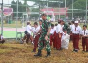 TMMD Ajarkan Anak Sungai Badak Lebih Disiplin