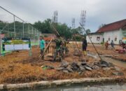 TMMD Ke-119 Kodim 0426/Tulang Bawang Lanjutkan Pengecoran Sumur Desa Sungai Badak