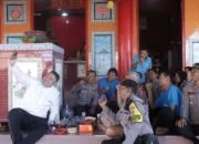 Jelang Imlek, Kapolres Lamsel bercengkrama ramah di Vihara Dharma Sasana Kalianda.