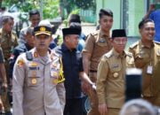 Patroli Bersama Forkopimda, Kapolres Lampung Utara Tinjau Langsung Logistik Pemilu di PPK