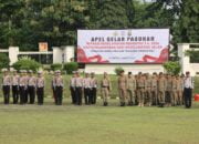 Polres Lampung Utara Melaksanakan Apel Gelar Pasukan