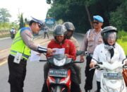 Himbau Pengendara, Polres Lamtim Laksanakan Kampanye Keselamatan