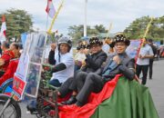 Naik Becak Pj. Walikota Letnan Hadir Di Pembukaan Musrenbang RKPD 2025 Sumut