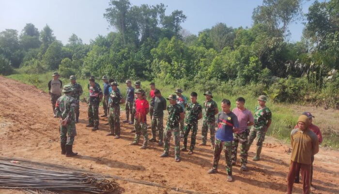 Semangat Tak Menyurutkan Langkah Satgas TMMD Kodim 0426/Tulang Bawang