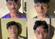 4 Pemuda Pengguna Tembakau Sintetis Di Bandar Lampung Terjaring Patroli Hunting Polisi