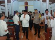 Kapolres Lampung Utara Bersama Forkopimda Cek Langsung Pengamanan Gereja