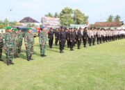 Dandim 0426/TB Hadiri Apel Gelar Pasukan Operasi Kepolisian Terpusat Krakatau Ta. 2024 di Polres Tuba