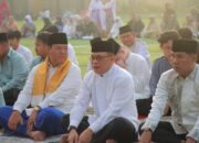 Polda Lampung Gelar Sholat Ied 1445 H, Di Lapangan Minni Soccer