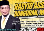 Rasyid Assaf Dongoran”ikuti proses penjaringan calon Bupati di kantor DPD Golkar Tapsel