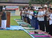 Polres Way Kanan Gelar Sholat Idul Fitri 1445 H