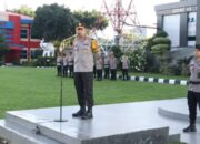 Wakapolda Sumsel Brigjen Pol M. Zulkarnain Pimpin Kegiatan Apel Di Halaman Presisi Polda Sumsel