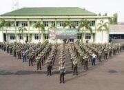 Korem 043/Gatam Dukung Penyelenggaraan Apel Dansat TNI AD Tersebar Kodam II/Swj