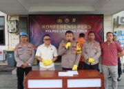 Polres Lampung Timur Melaksanakan Konferensi Pers Kasus “Bang Jago Dari Lamtim”