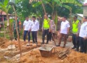 HUT bhayangkara ke-78, polres banyuasin gelar bedah rumah, warga desa durian daun