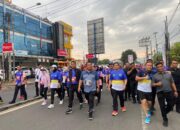 Bersama Gubernur Dan Ketua Harian KONI Provinsi Lampung, Danrem 043/Gatam Lepas Peserta Jalan Sehat Dan Lomba Lari Gubernur Run Lampung.