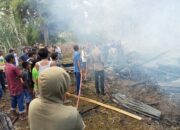 Sebuah Rumah Panggung Terbakar di Dusun Bangkala, Desa Tuju, Kecamatan Bangkala Barat, Kab. Jeneponto