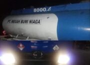 Dua Yunit Mobil Tangki Industri Ilegal Bertuliskan Transportir PT Megah Bumi Niaga