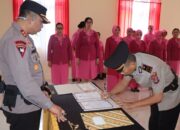 Kapolres Buol Pimpin Upacara Sertijab 4 PJU Polres Buol