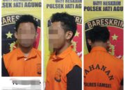 Polisi Tangkap Pelaku Pembobol rumah di Rejomulyo Jati Agung.