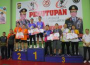 Turnamen Kapolda Cup Badminton Presisi Polda Lampung 2024 Ditutup, Tim Polda Presisi Juara 1 Beregu Instansi