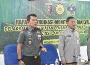 Rapat Koordinasi, Monitoring Dan Evaluasi Pelaksanaan Kegiatan PAT, Danrem 043/Gatam Siap Dukung Dan Sukseskan Program PAT Provinsi Lampung