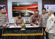 Penandatanganan Perjanjian Kerja Sama Antara Polda Sumsel dan Dinas Perpustakaan Provinsi Sumsel