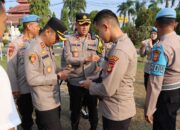 Polres Ogan Ilir Laksanakan Gaktibplin: Pengecekan Kelengkapan Diri dan Knalpot BRONG