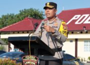 Polres Tulang Bawang Gelar Apel Pengecekan Alsus dan Almatsus Jelang Pilkada Serentak 2024, AKBP James Paparkan Tujuannya