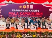 Tim Karate Polda Sumsel Menduduki Peringkat Sang Juara Piala Kapolri 2024