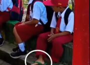 Anak Penjual Sayur Didesa Kou Masuk Sekolah Perdana Pakai Sandal