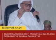 Musyawarah Mufakat, Anggota Ahwa pilih ini sebagai Rois PWNU Jatim