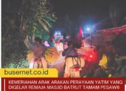 Arak Arakan Lebaran Yatim, Padati Sepanjang Jalan Raya Pesawahan