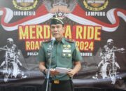 Danrem 043/Gatam Lepas Peserta Merdeka Ride Road HDCI To Sumatera Bike Week 2024