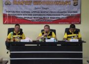 Polres Way Kanan Gelar Rapat Persiapan Pam Pilkada 2024, Fokus Penyusunan Renops Mantap Praja dan Sispamkota.