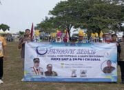 Serunya 32 Siswa SMPN 01 Cikeusal di Lomba Marching Band Peringati HUT