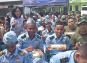 Lanal Lampung Turut Sukseskan Program Makan Bergizi Gratis Serentak HUT Ke-79 TNI AL