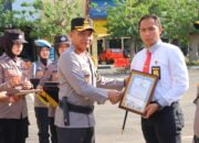 21 Personel Berprestasi Terima Reward Dari Kapolresta Bandar Lampung