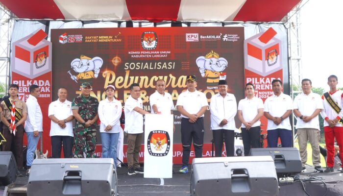 Pj Bupati Langkat Hadiri Peluncuran Jingle dan Maskot Pilkada: Ajak Masyarakat Wujudkan Pemilu Damai dan Bermartabat