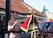 Polres Lampung Utara Gelar Napak Tilas dan Penyucian Tunggul Kesatuan Wira Bhakti Bumi Ragem Tunas