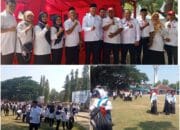 Ratusan Anggota PMI Kabupaten Lebak Gelar Aksi Simpatik Sisir Sampah Pasca Upacara Bersama di Alun- Alun Rangkasbitung